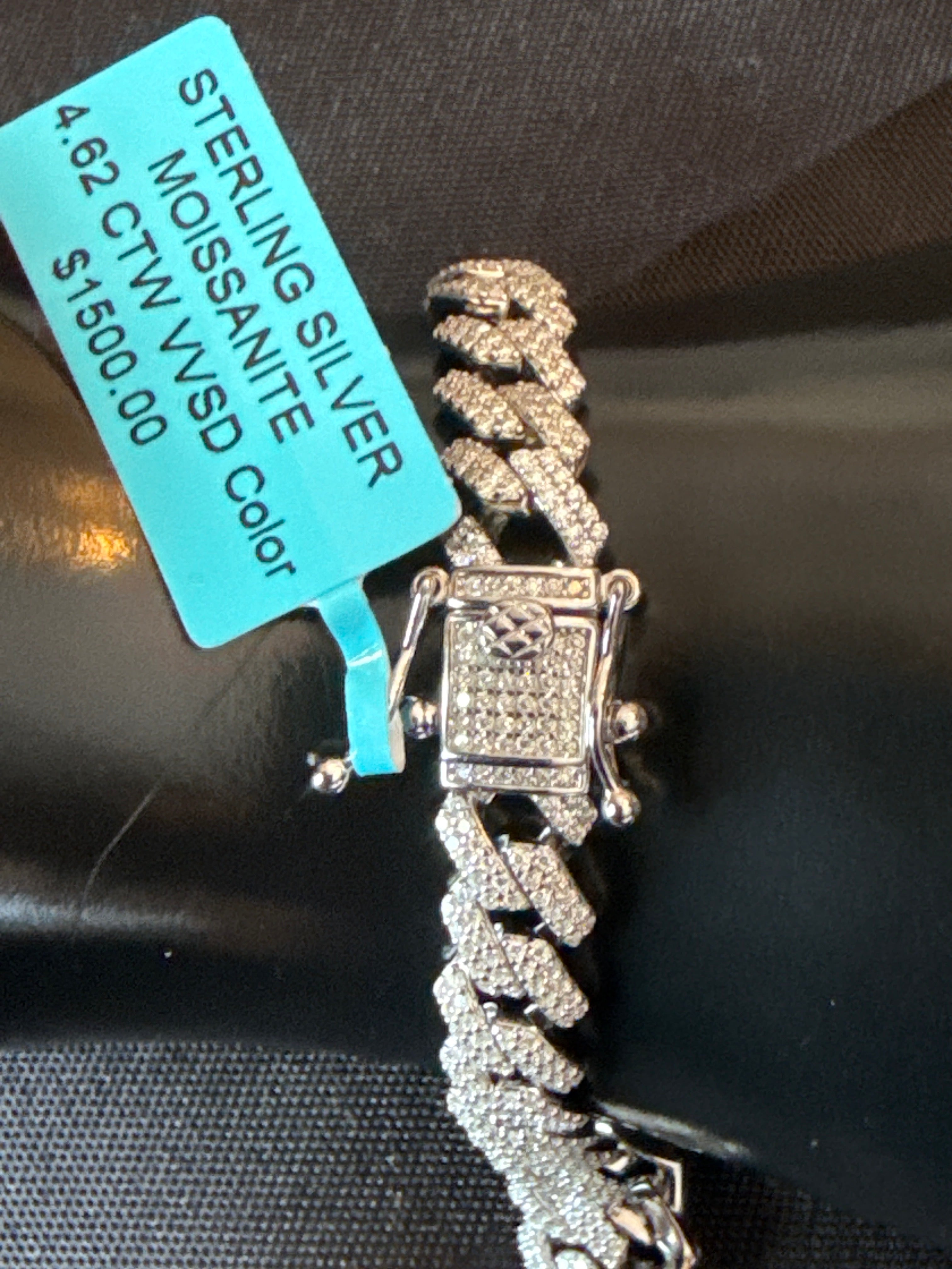 Iced out Monaco chain and bracelet set