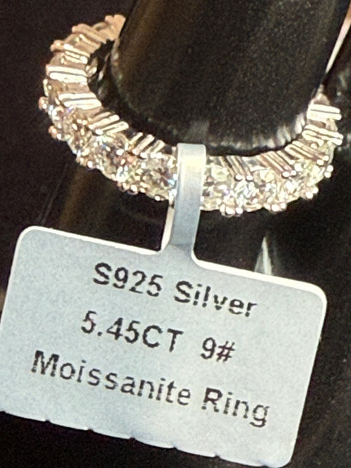 5ctw 4mm Moissanite Eternity Band