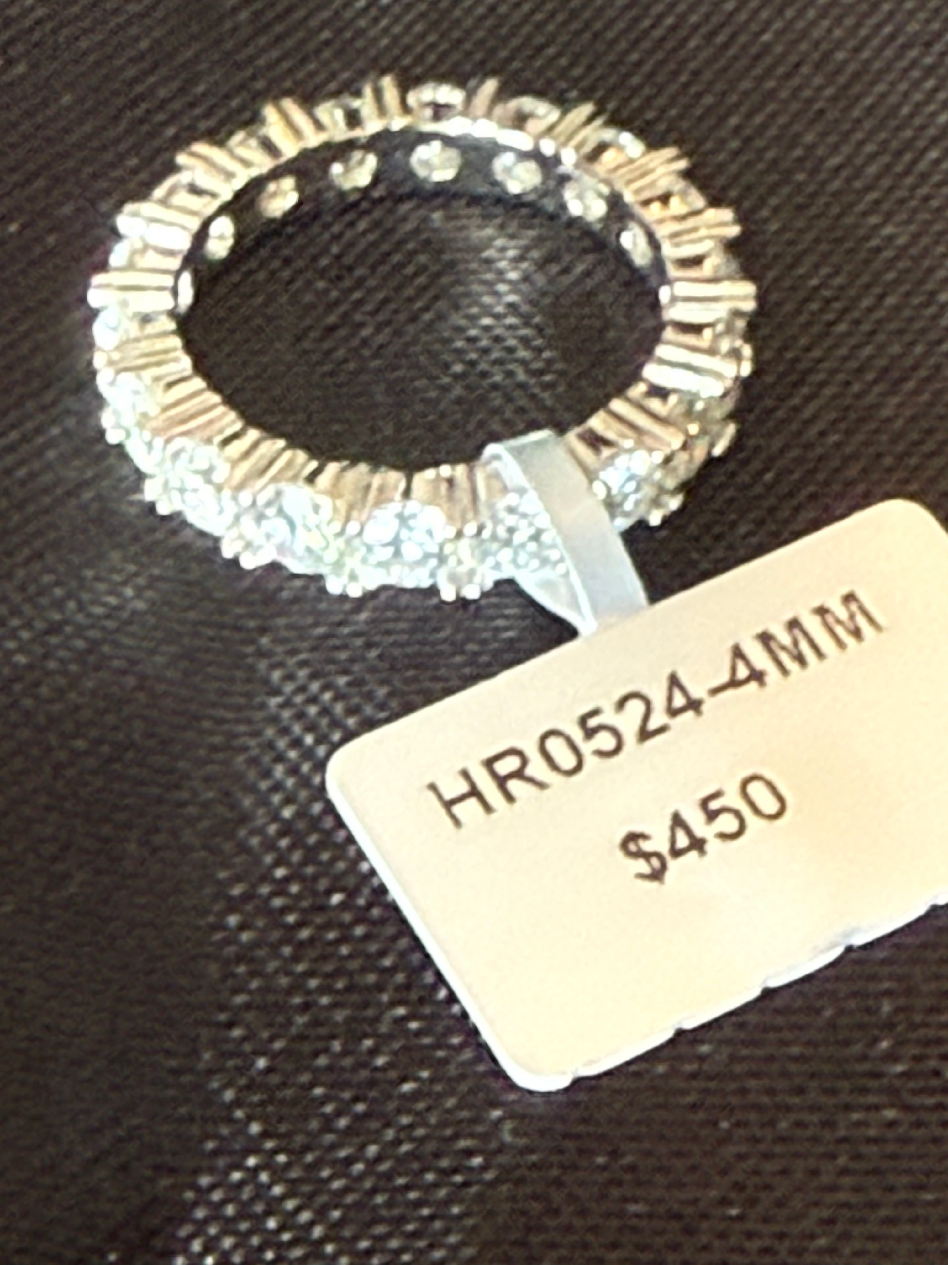 5ctw 4mm Moissanite Eternity Band