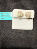 4ctw Moissanite Heart Shaped Earrings